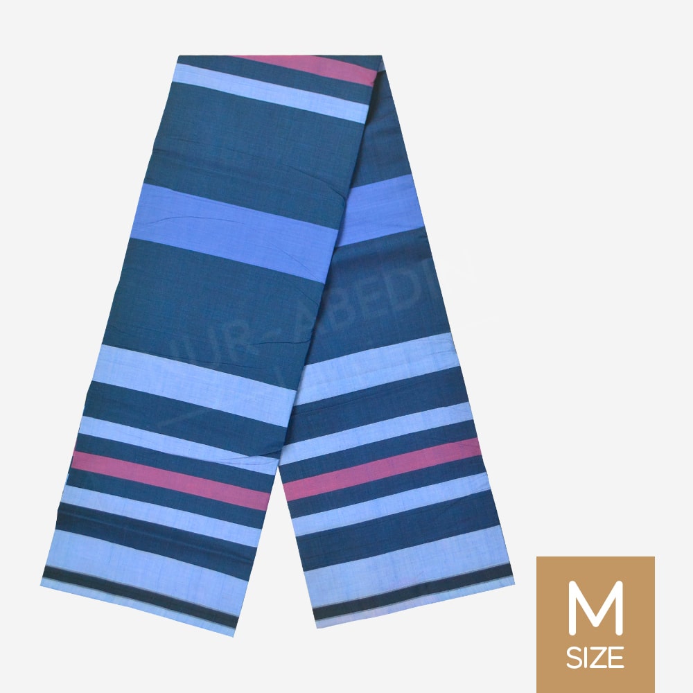 Navy Blue Handloom Lungi